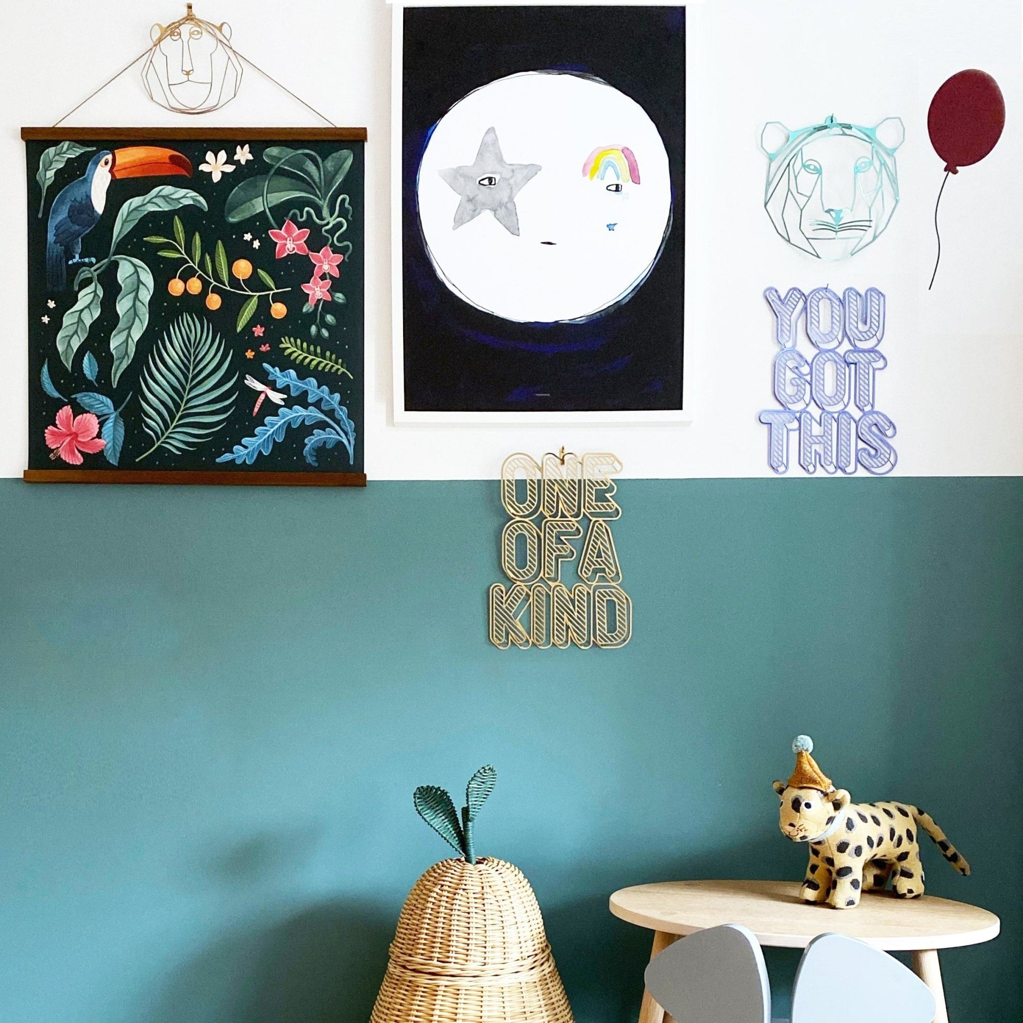 ONE OF A KIND Inspirational Phrase - ShapeMixer