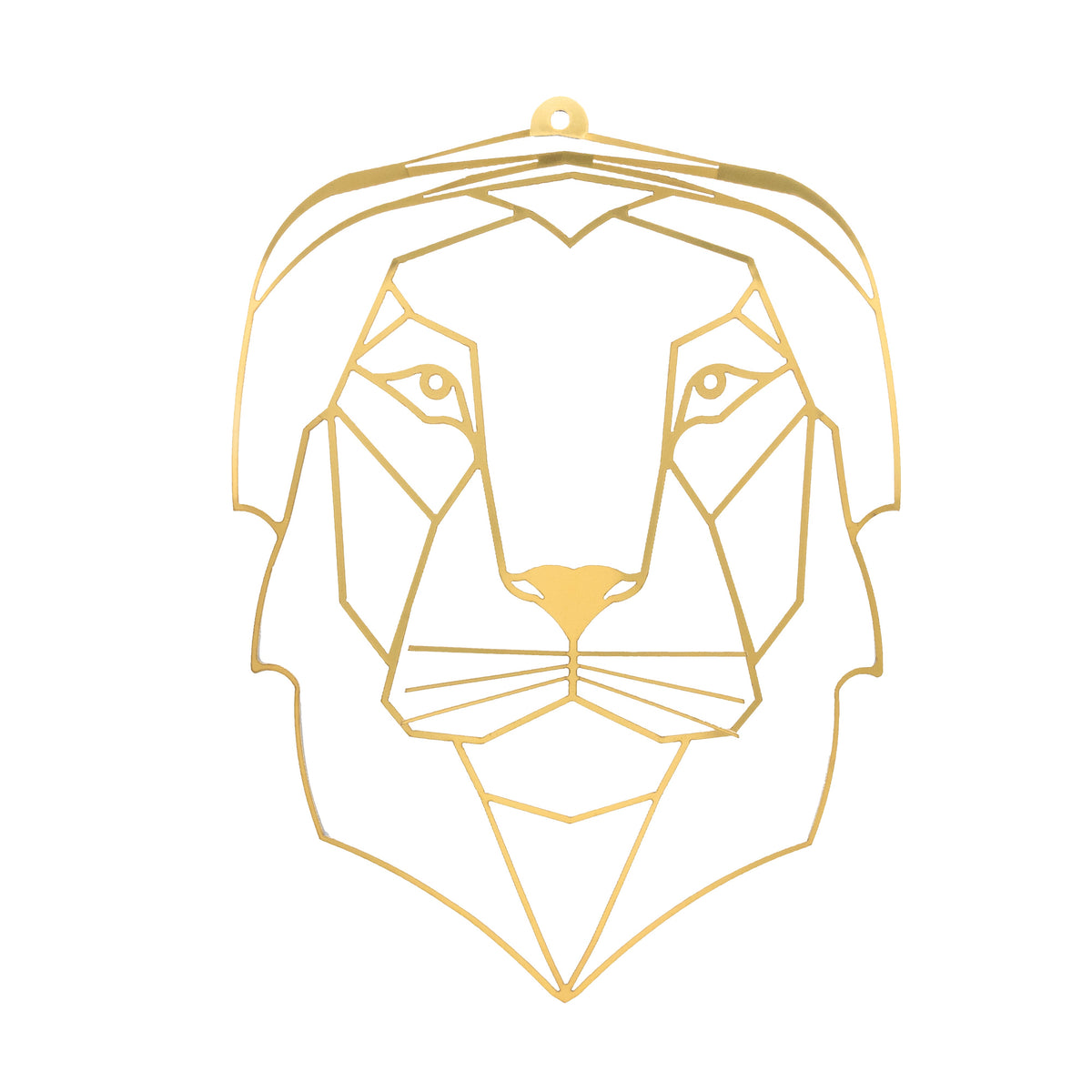 Gold Lion Head to hang on the wall | Wall Decor ShapeMixer 