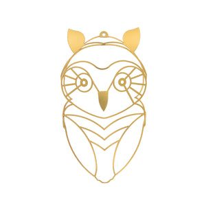 Owl to hang on the wall | Wall Decor ShapeMixer Metal Gold 