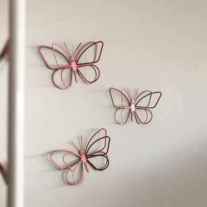 Pack of 3 Smiley butterflies to hang on the wall | Wall Decor ShapeMixer 